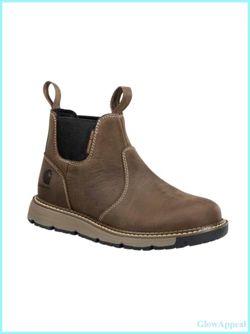 Carhartt Millbrook Romeo Water Resistant Leather Wedge Ankle Work Boots